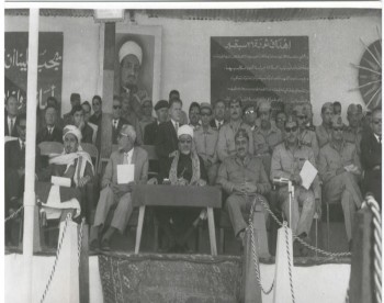 الشيخ عبد الله مع الرئيس الإرياني والأستاذ النعمان 1973م .